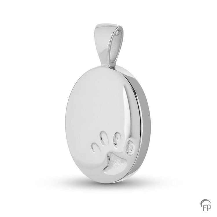 Oval Pendant with Paw