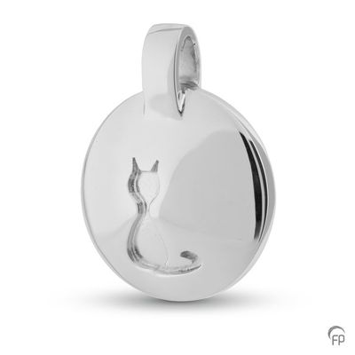 Circle Pendant with Cat