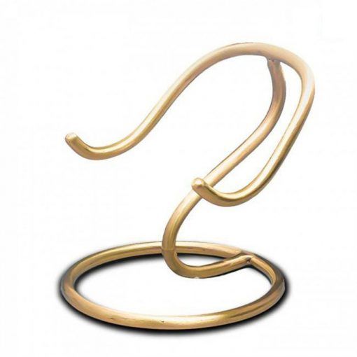 Gold-coloured stand