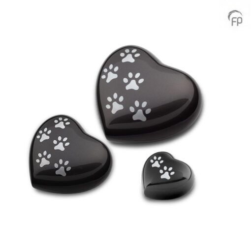 Pet Brass Urn Granite heart
