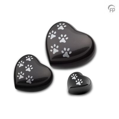 Pet Brass Urn Granite heart