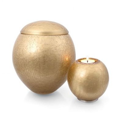 Glass Urn Frost - golden
