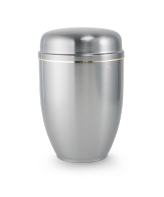 Urn Cover Economy - silver with a gold stripe