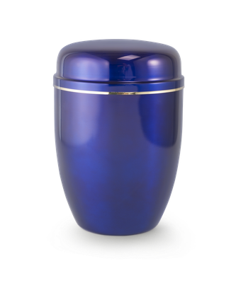 Urn Cover Economy - blue with a gold stripe