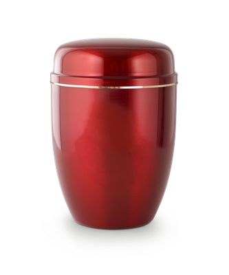 Urn Cover Economy - Red with a Gold Stripe