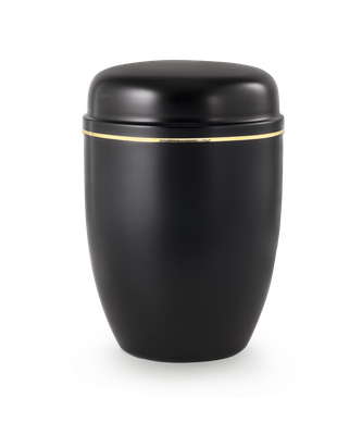 Urn Cover Economy - Black with a Gold Stripe