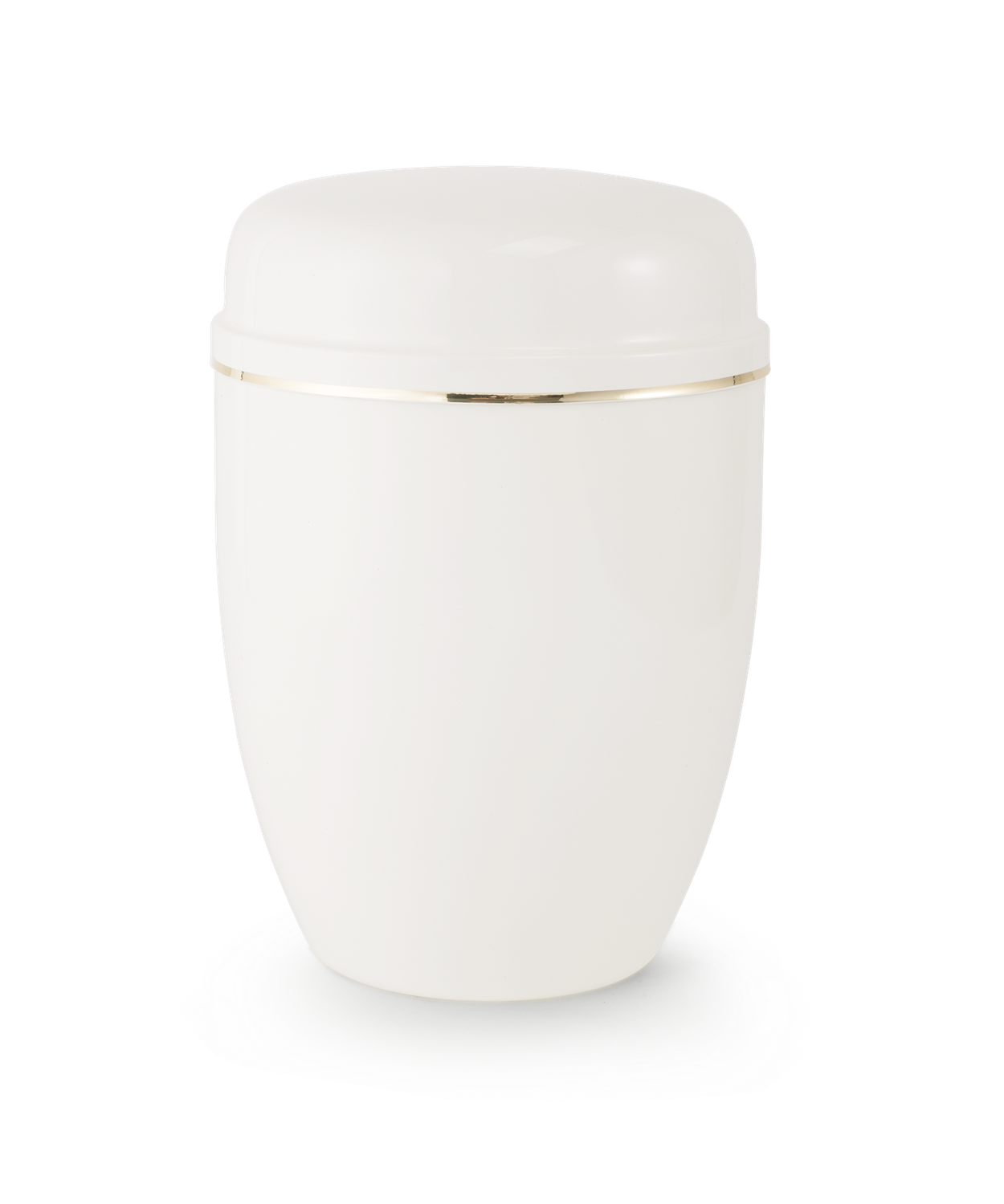 Urn Cover Economy - White with a Gold Stripe
