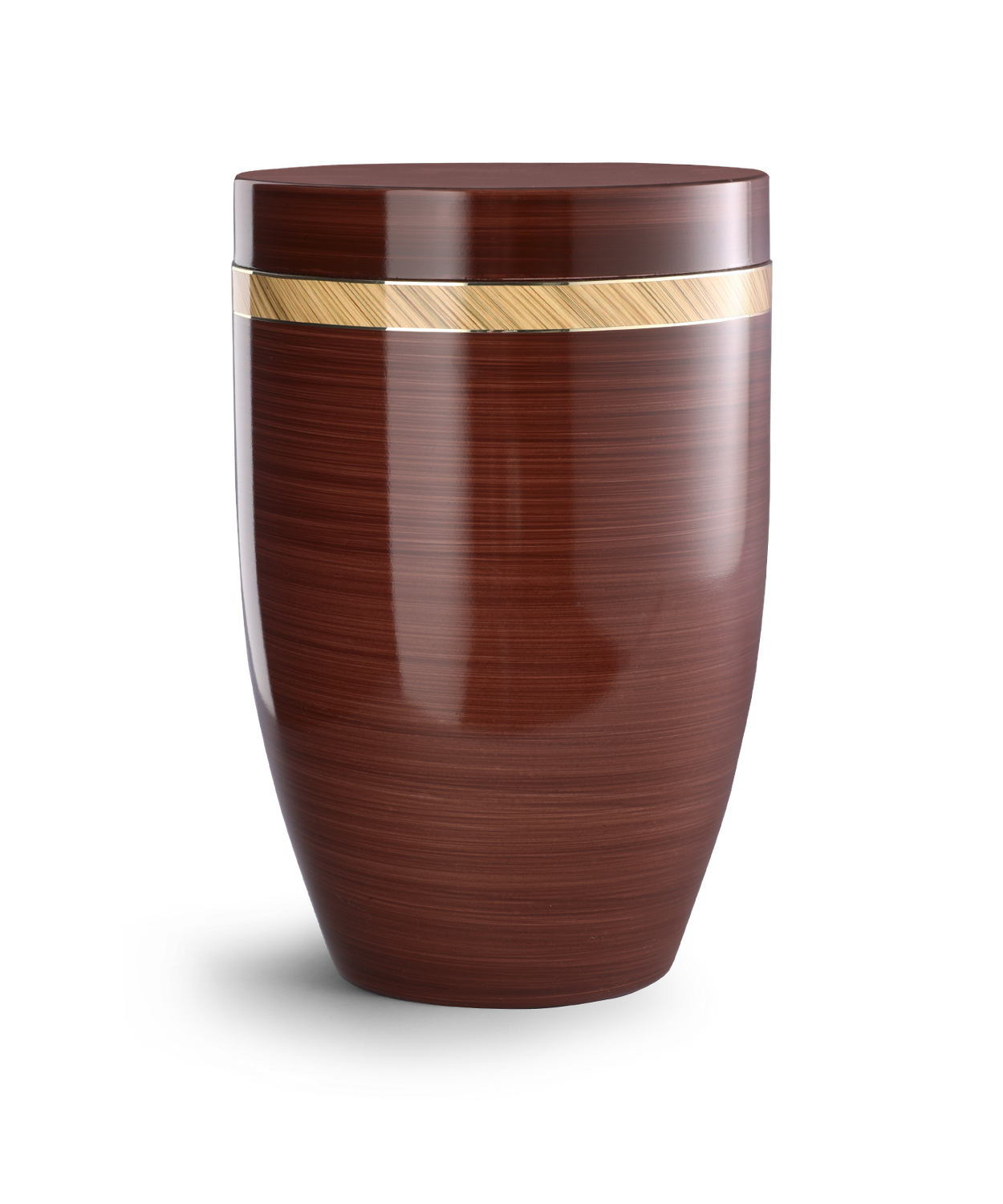 Steel Urn Cover Premium – Dark Wood Decor