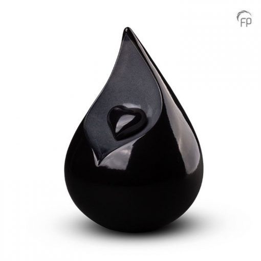 Ceramic urn Celest - Black &amp; Gray