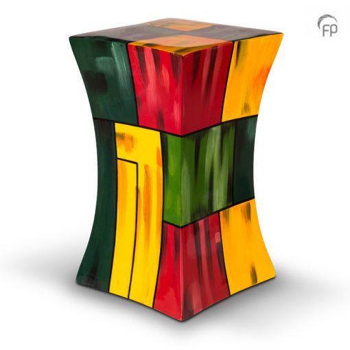 Fibreglass Artistic Urn – Dynamic Shape, Multicolour