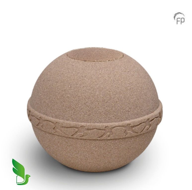 Sandy Bio urn Geos White
