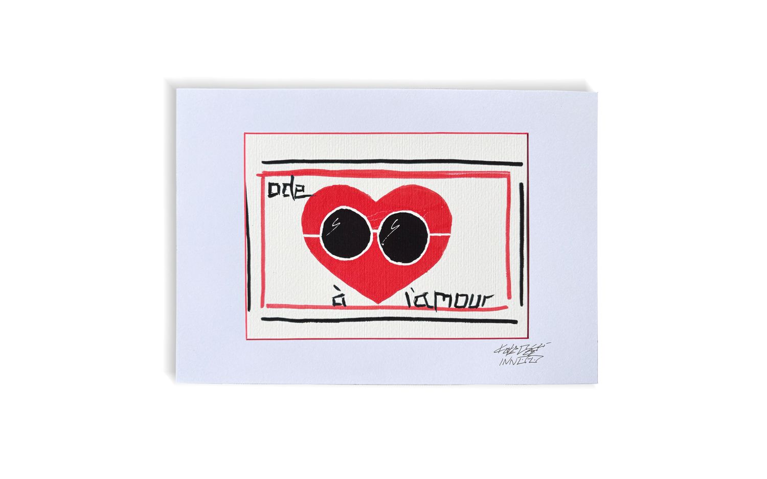 Ode à l&#39;amour fine art print