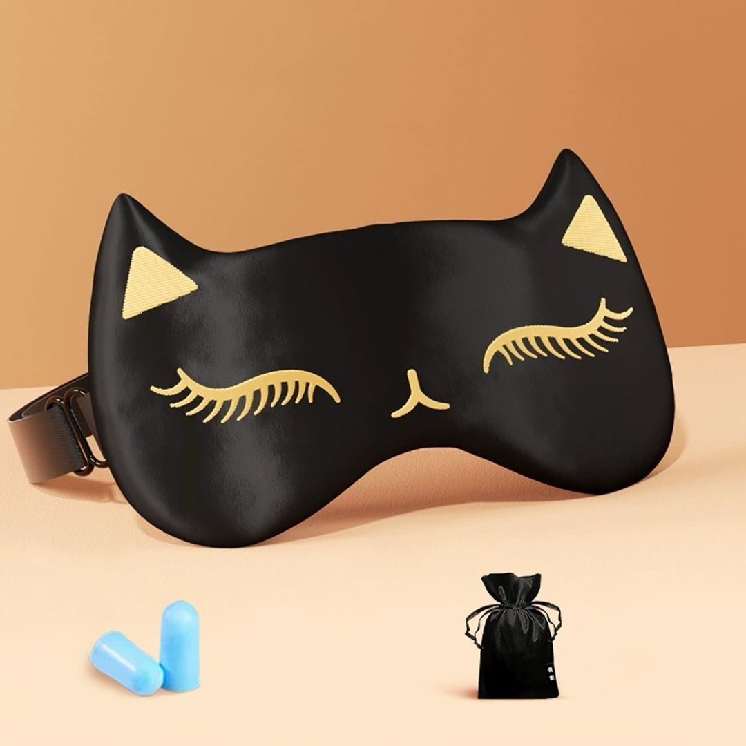 Cat Eye Sleep Mask (with Ear Plugs)