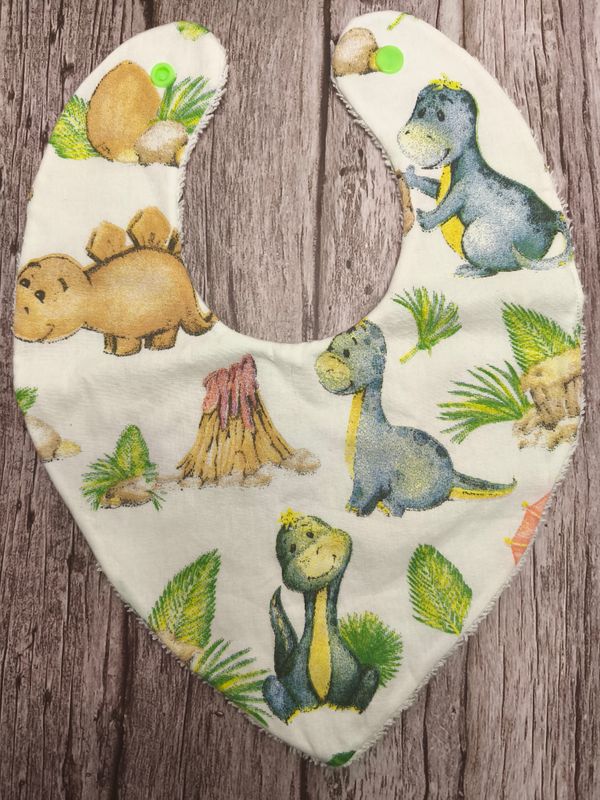 Bavoir bandana dinosaure