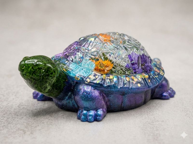 Tortue terre grande violette