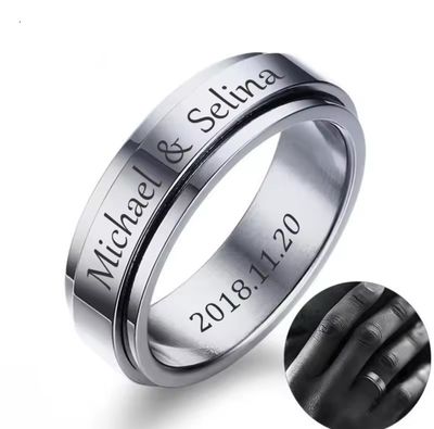 Personalized Spinner Ring