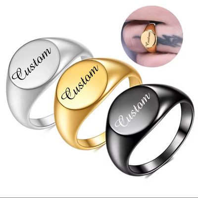 Round Top Signet Ring