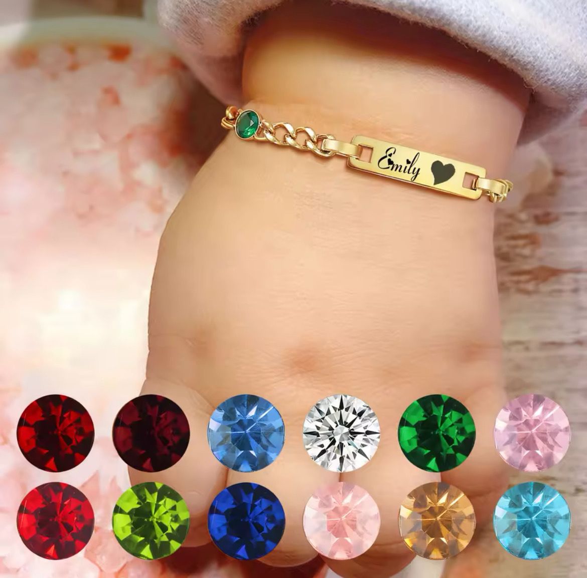 Birthstone Baby Bracelet