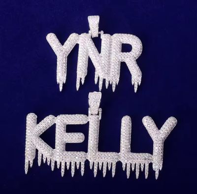 Drip Bubble Name Necklace