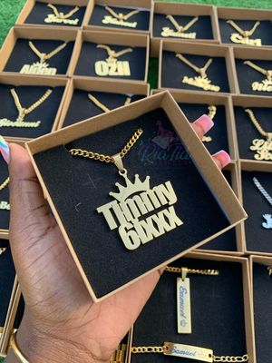 Royal Crown Name Necklace