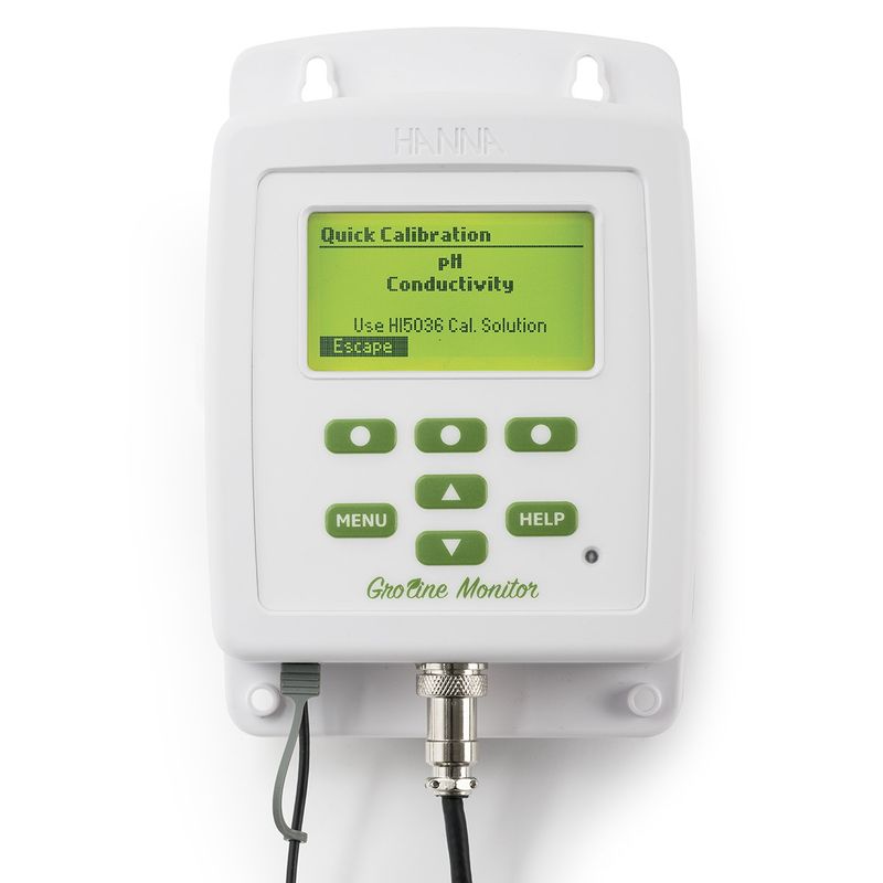GroLine Monitor For Hydroponic Nutrients - HI981421-Threaded Probe For Insertion Mounting