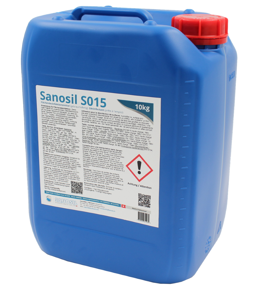 Sanosil SO15 Desinfektionsmittel (Konzentrat) 10L