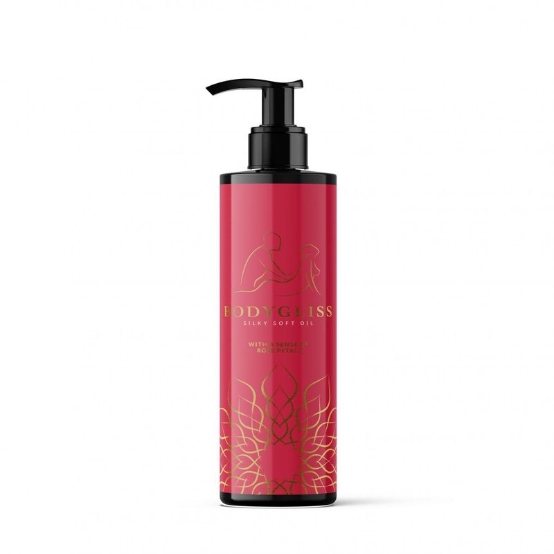 BodyGliss - Massage Olie En Glijmiddel in 1 Rozenblaadjes -150 ml