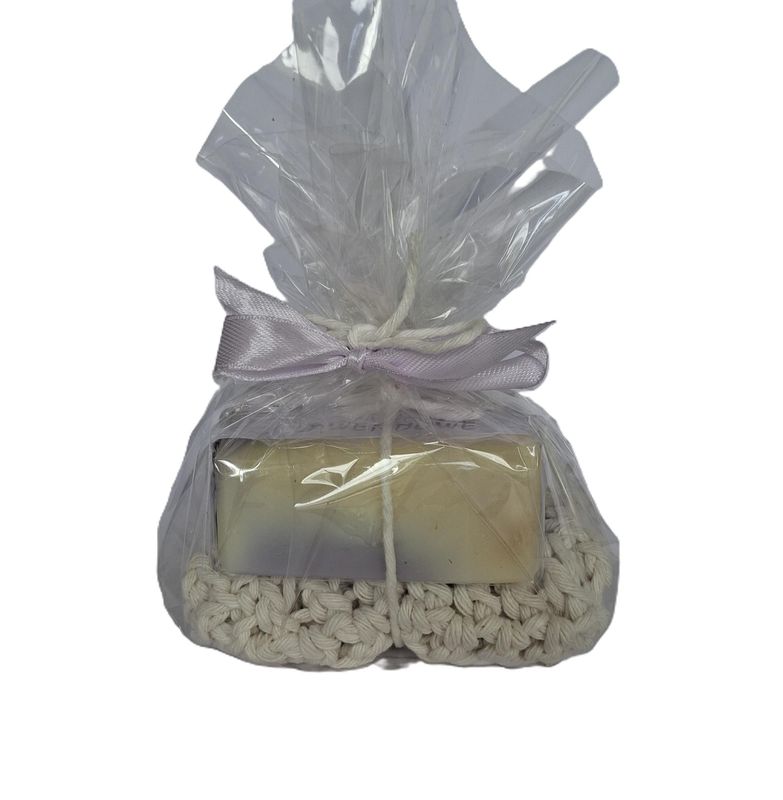 ZESTAW PREZENTOWY SASZETKA + MYDŁO LAWENDOWE