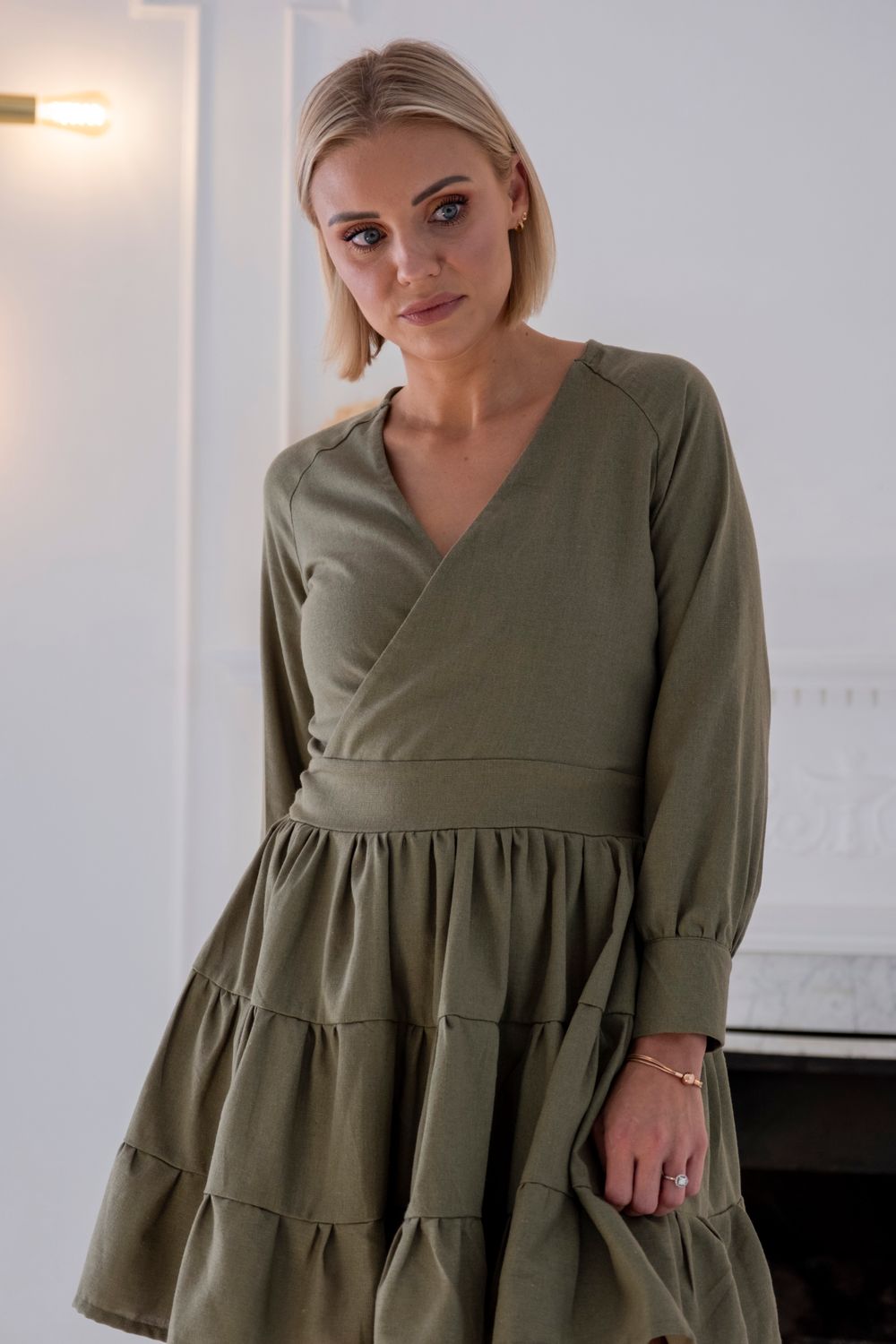 Linen Blend Autumn Dress