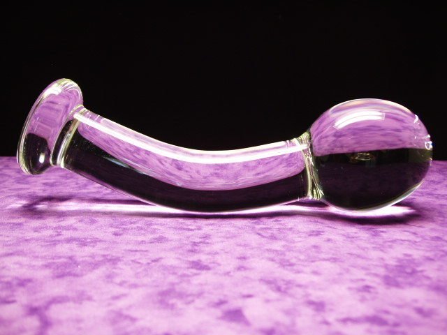 PASSION GLASS SEX TOYS - Curved 1.75&quot; (44mm) - Dildo Dilators