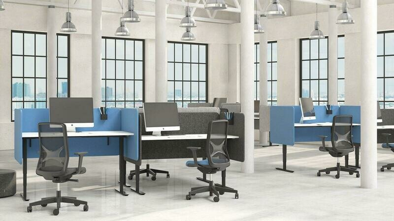 DESK 760 - Tischseitenteile Stoff Velito