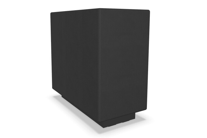 JAZZ Chill out Leder Armlehne, Leder: D81 Schwarz (DNN - Echtleder)