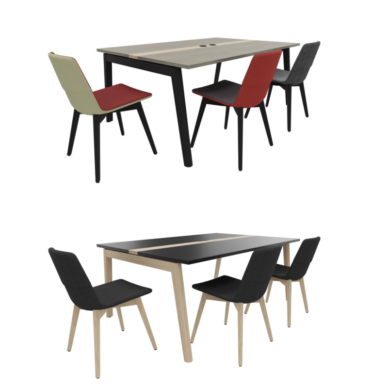 NOVA WOOD 6 Plätze
Melamin Tischplatte