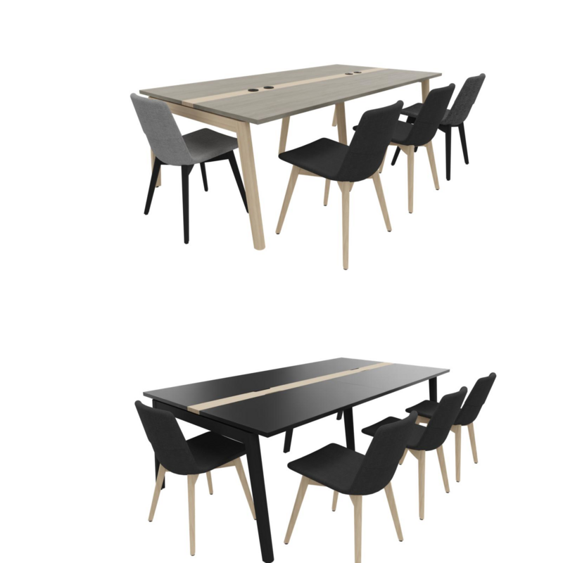 NOVA WOOD 8 Plätze
Melamin Tischplatte