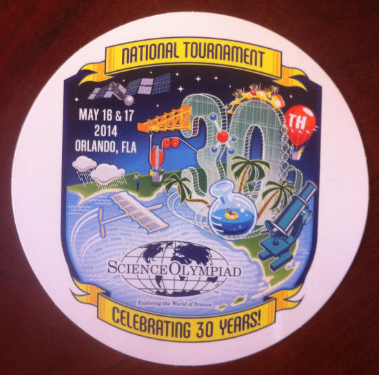 2014 Science Olympiad Official Sticker