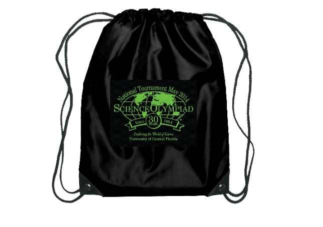 2014 Science Olympiad Student Drawstring Bag