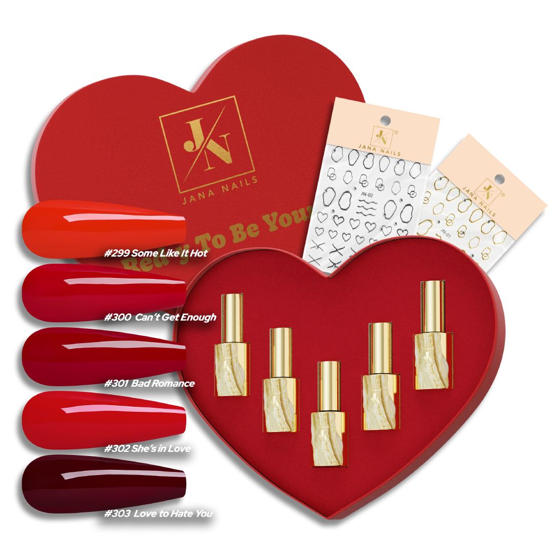 Red-y To Be Yours! - Heart box 5 pcs &amp; Stickers