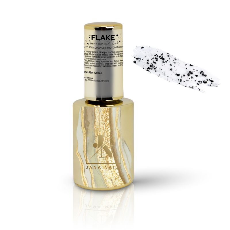 Flake top coat / shiny - 10ml