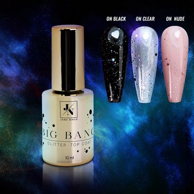 Big Bang glitter top coat rose gold - 10ml