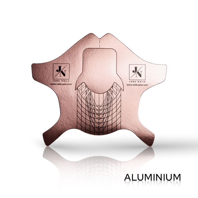 Chablons en aluminium or rose Jn / petit – 500 pièces