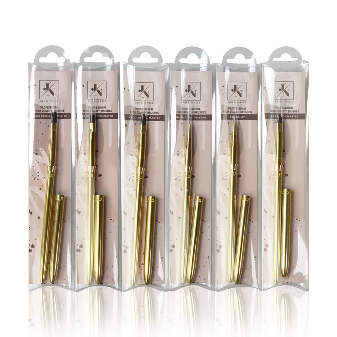 Coffret 6 pinceaux master series édition gold