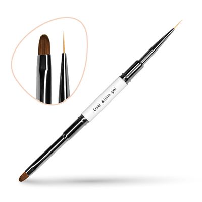 Pinceau gel double  / édition blanche JN - EXC2
