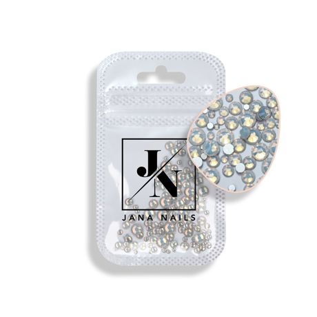 Mélange de diamants blanc opale, taille 100 pièces