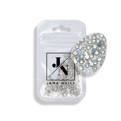 Mélange de diamants blanc opale, taille 100 pièces