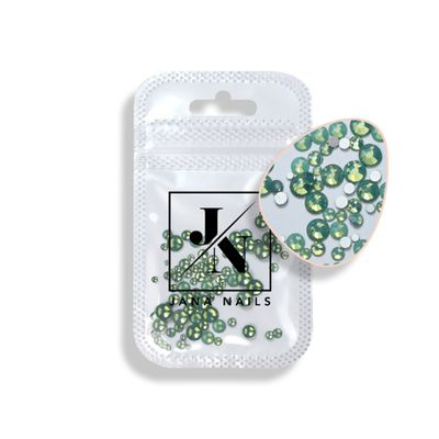 Mélange de diamants vert opale, taille 100 pièces