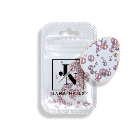 Mélange de diamants rose opale, taille 100 pièces