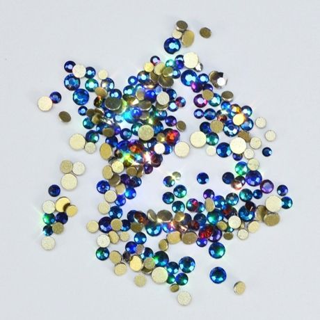 Mix Zircons Blue holo- 250pcs
