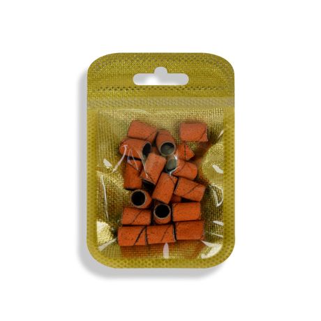 Bouchons de ponçage néon orange - grain #120 - 20 pièces