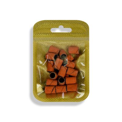 Bouchons de ponçage néon orange - grain #120 - 20 pièces