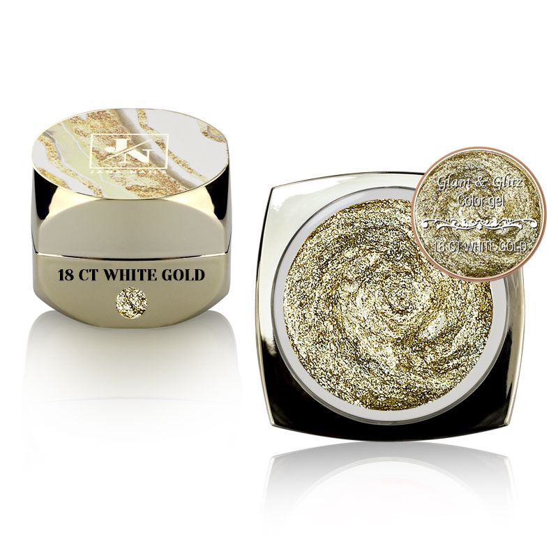 Glam &amp; Glitz color gel 18 ct White gold 5g